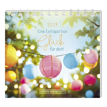 Mini-Tischkalender 2027, Eine Extraportion Glück