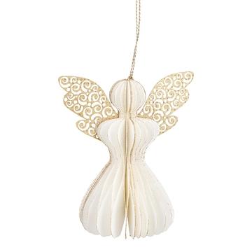 Anhänger Engel, offwhite, 12 cm