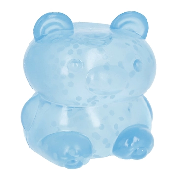 Quetsch-Bär Glow, blau, 6 cm
