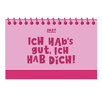 Mini-Kalender Color Up 2027, Ich habs gut