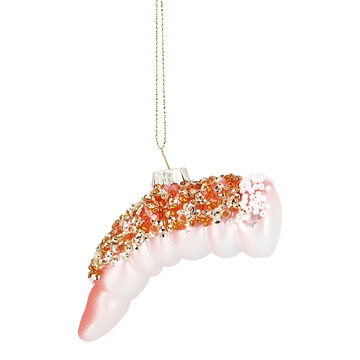 Anhänger Fancy, bunt, Shrimp/orange, 10 x 5.5 cm