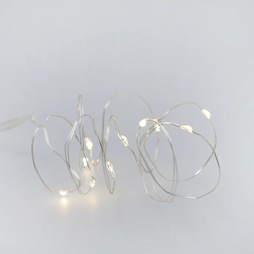 LED-Lichterkette Mini, silber, 10er
