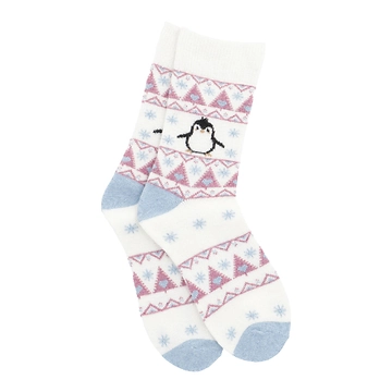 Socke Winter, Damen, Pinguin/creme, Größe 35-41
