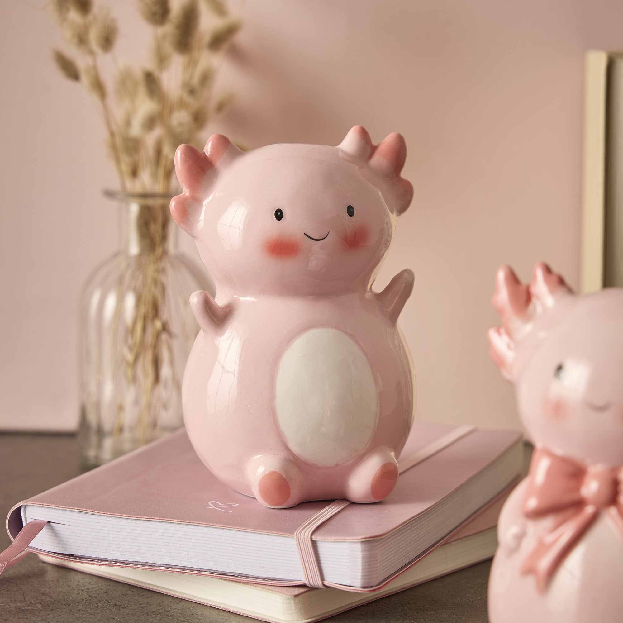 Deko-Figur Axolotl, ohne Schleife, 15 cm