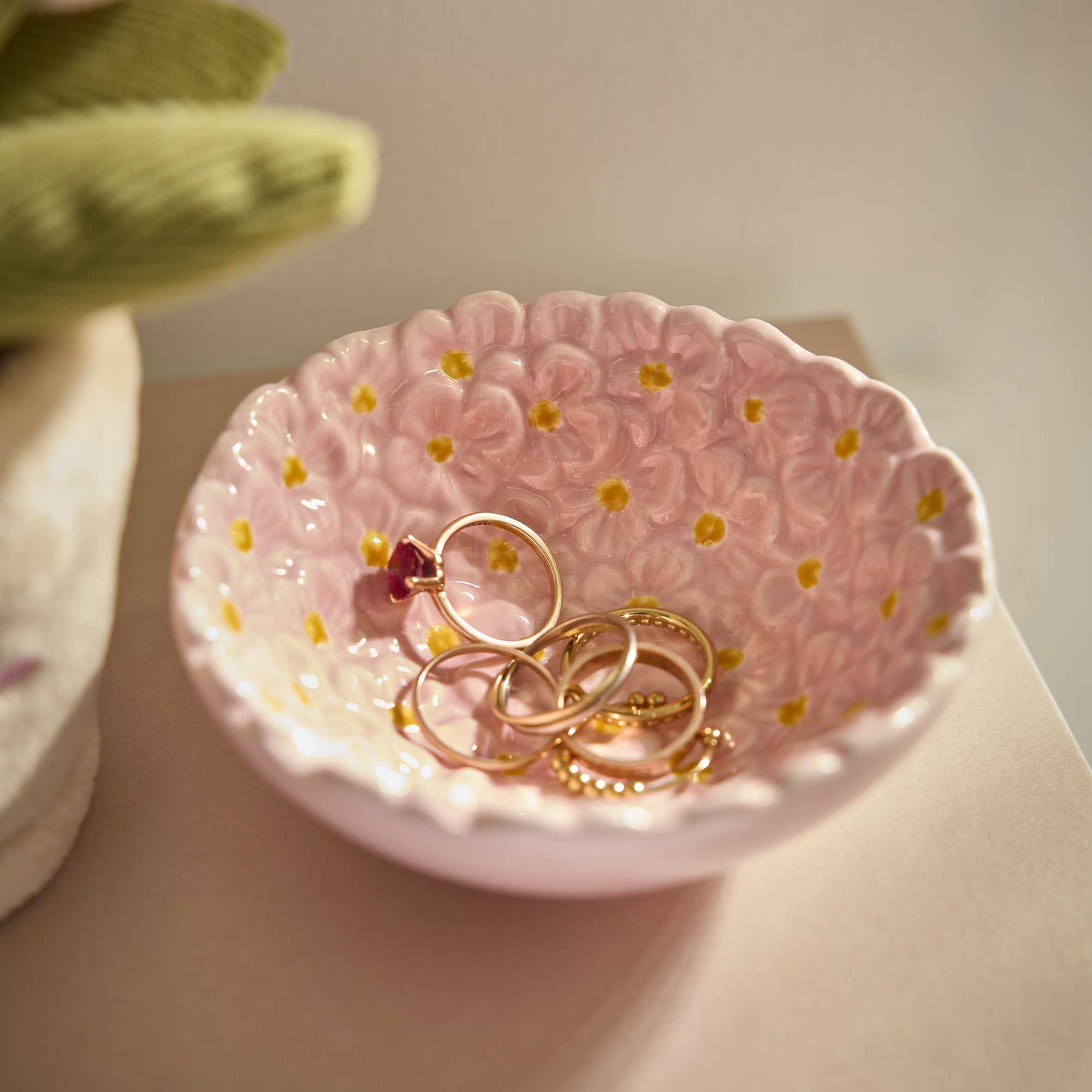 Schale Blumen, rosa, 10 cm