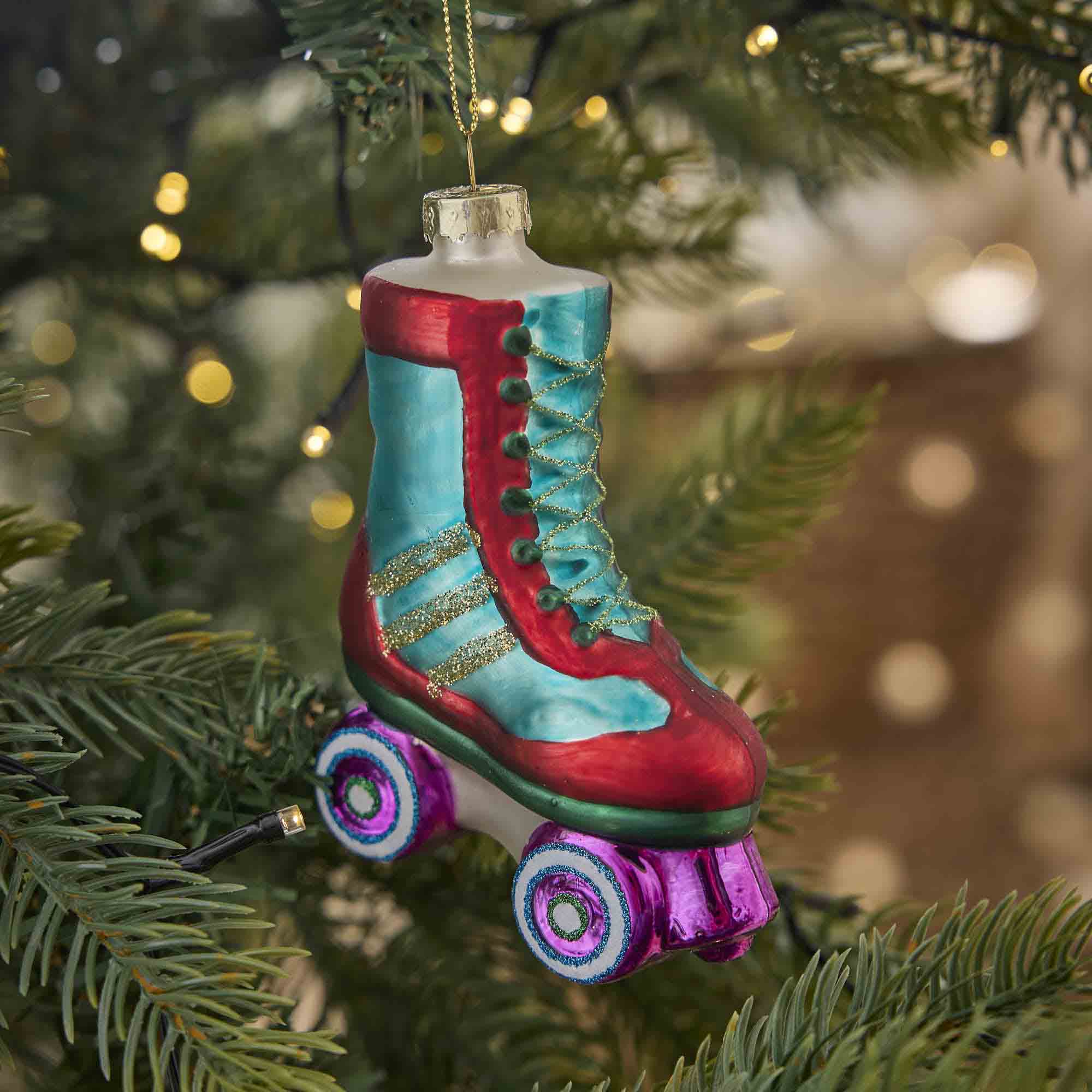 Anhänger Fancy, Edel, Rollschuhe/Disko, 11.5 cm