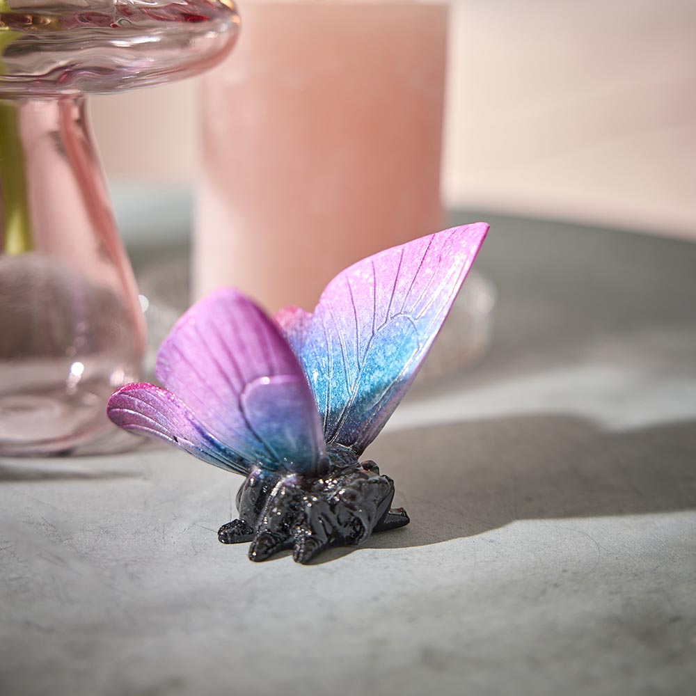 Schmetterling Amy, hoch/rosa, 7 cm