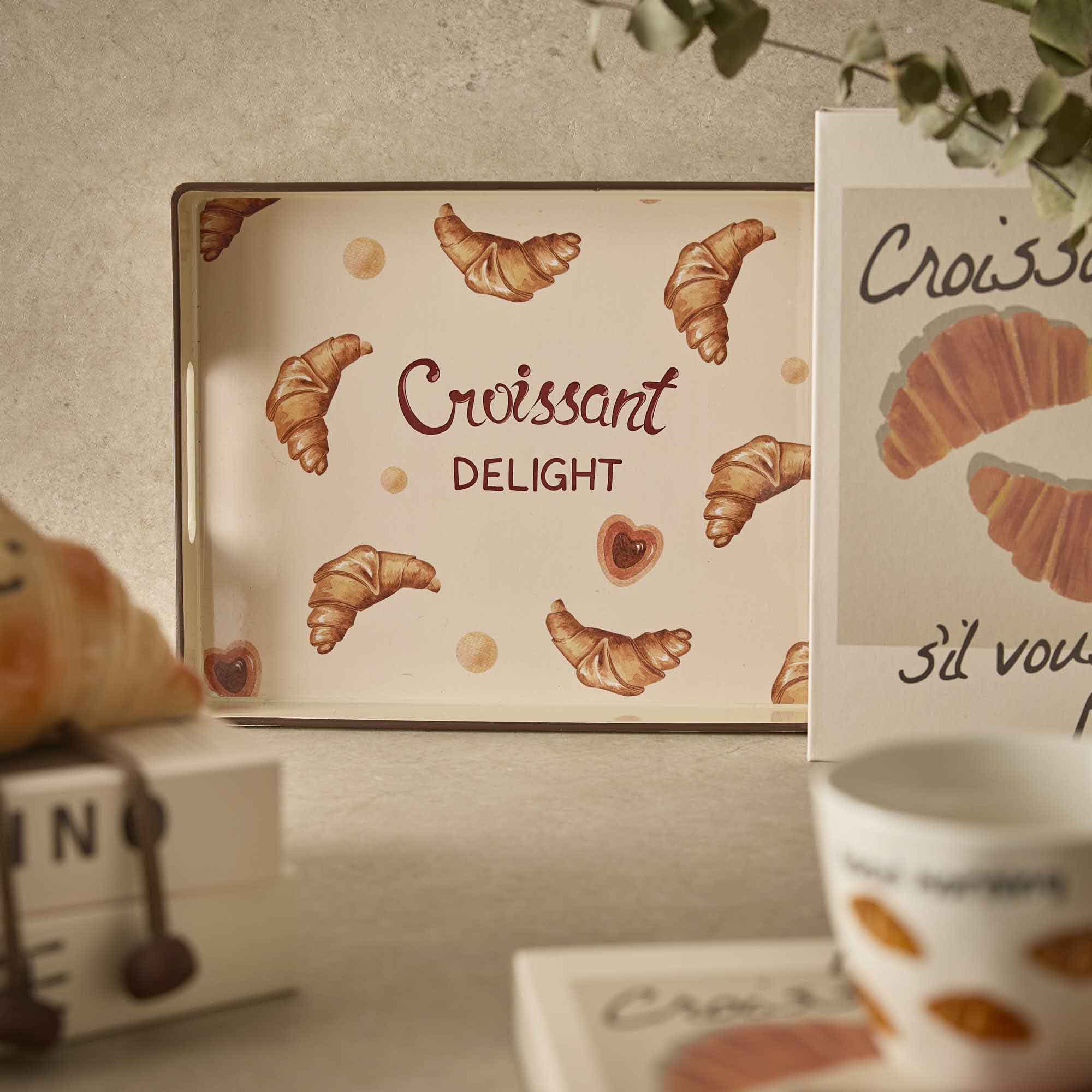 Tablett Bistro, Croissant, 29 x 22 cm