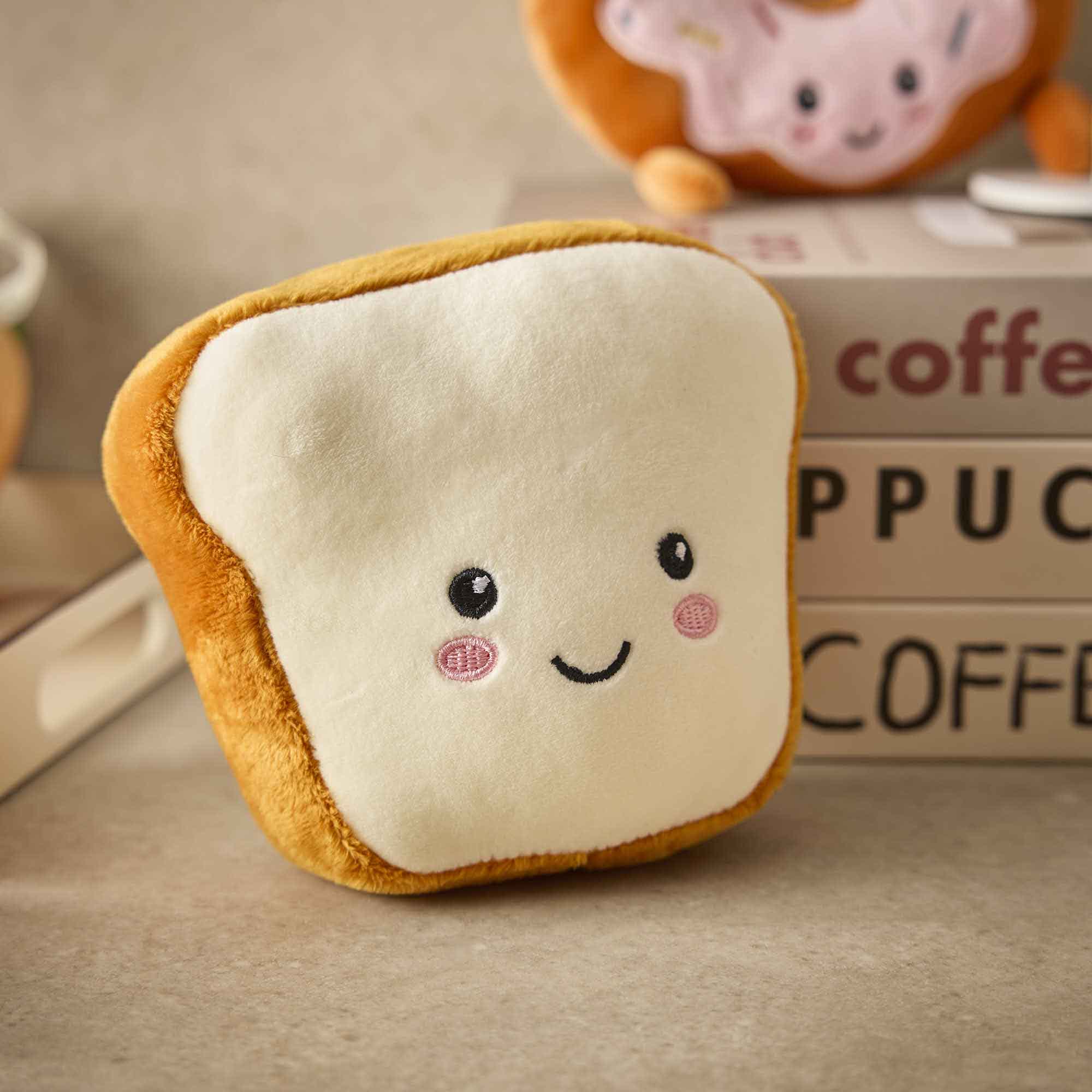 Kuscheltier Essen, Toast, 15 cm