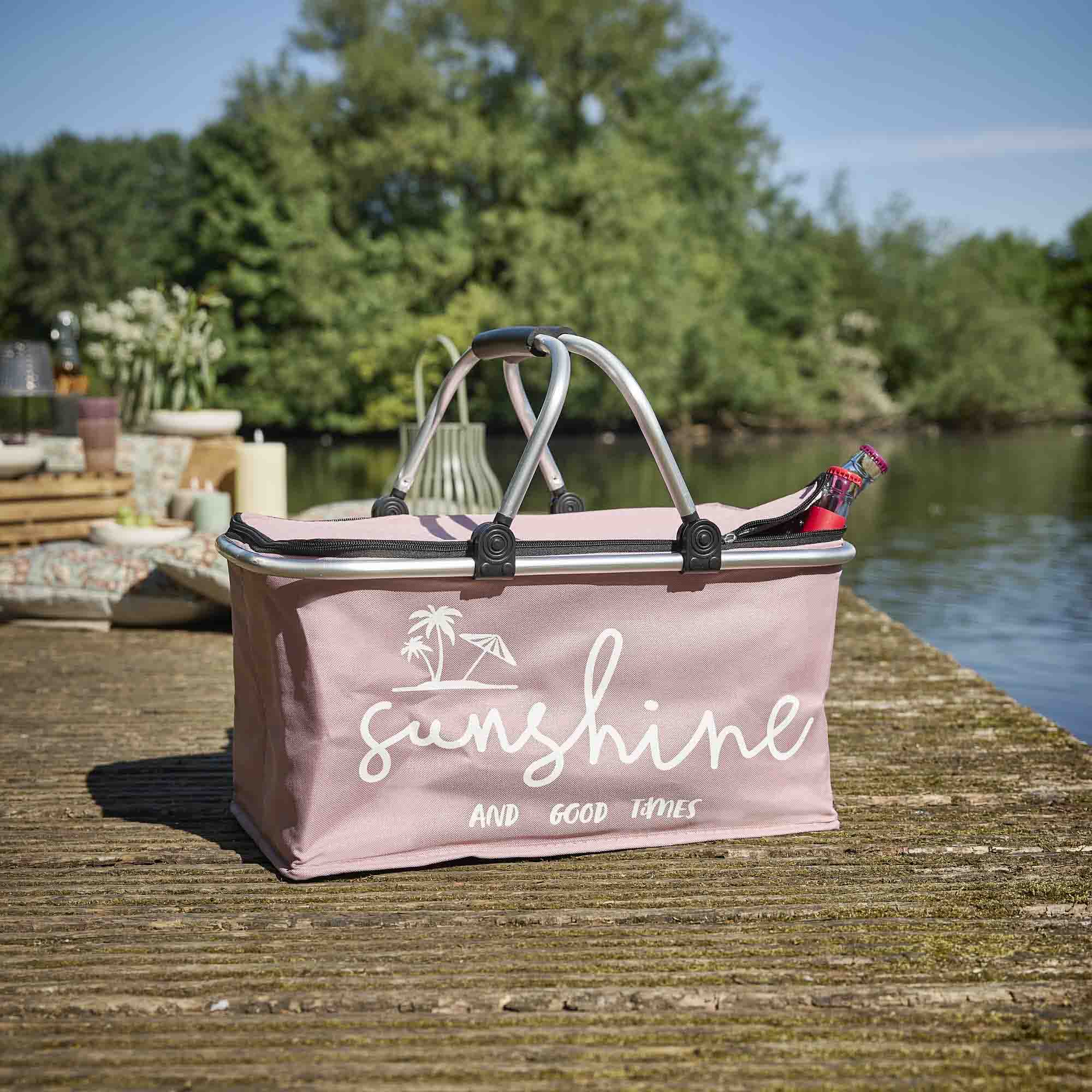 Kühltasche mit Henkel, rosa, 35 l