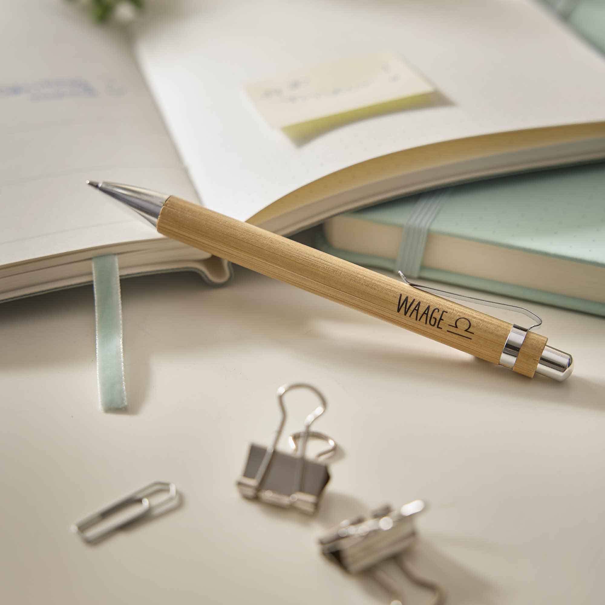 Kugelschreiber Bambus, Waage