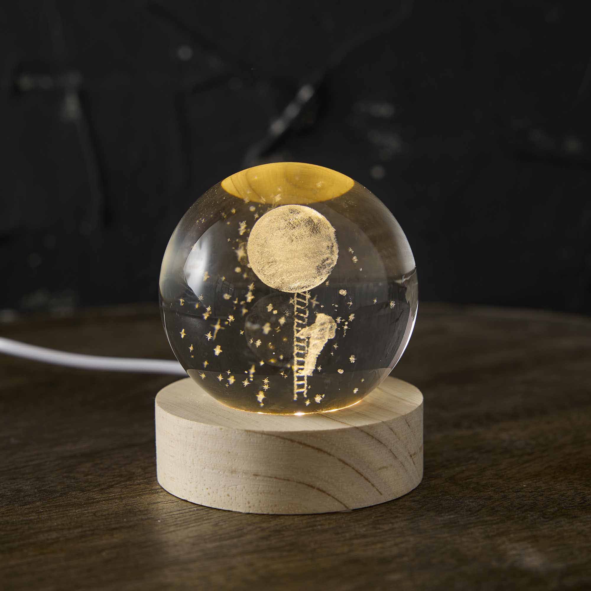 LED-Kugel Motiv, Astronaut, 6 x 7 cm