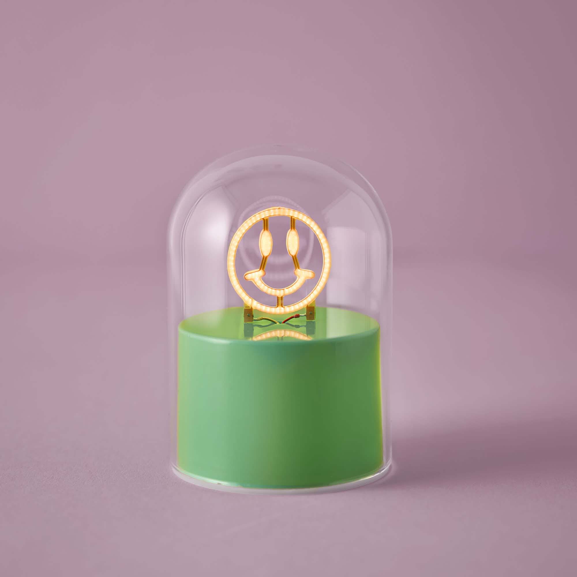 LED-Leuchte Smiley, grün, 7 x 10 cm