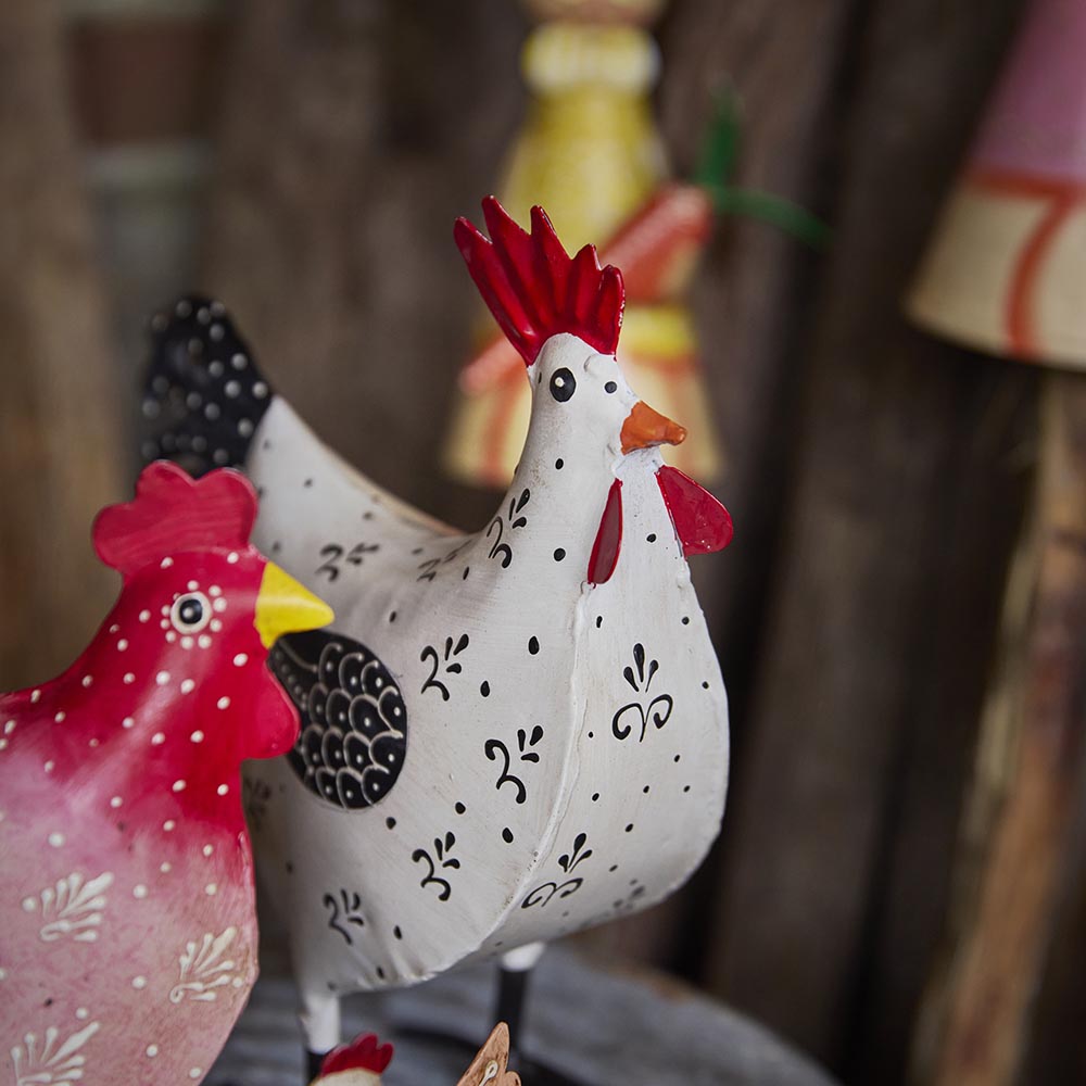 Hahn Tim, weiß/schwarz, 25 cm