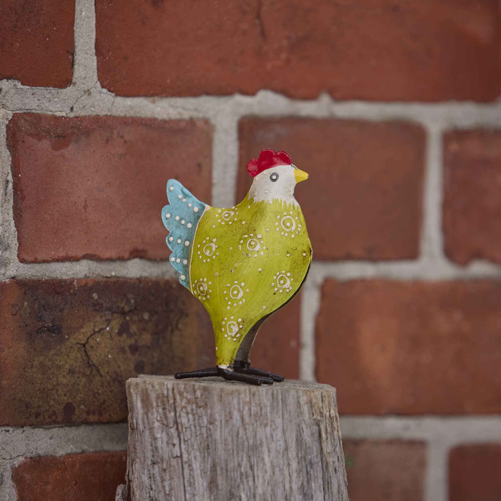 Huhn Mini, hellgrün, 10 cm