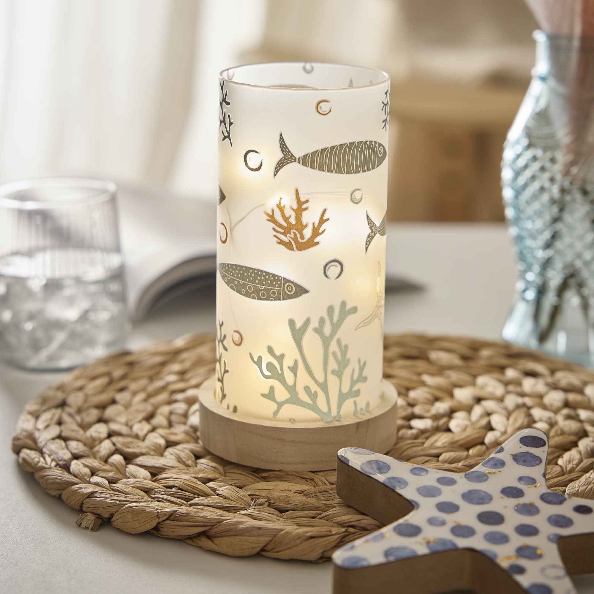 LED-Leuchte See, blau, 16 cm