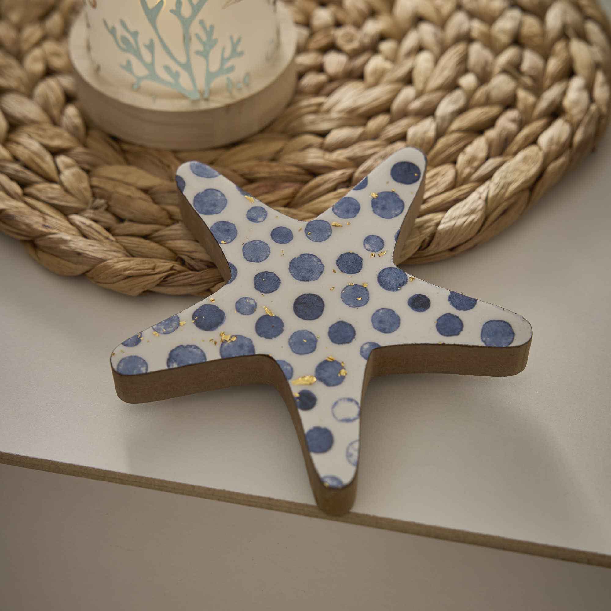 Holz-Figur Stern, 14.5 x 10.5 cm