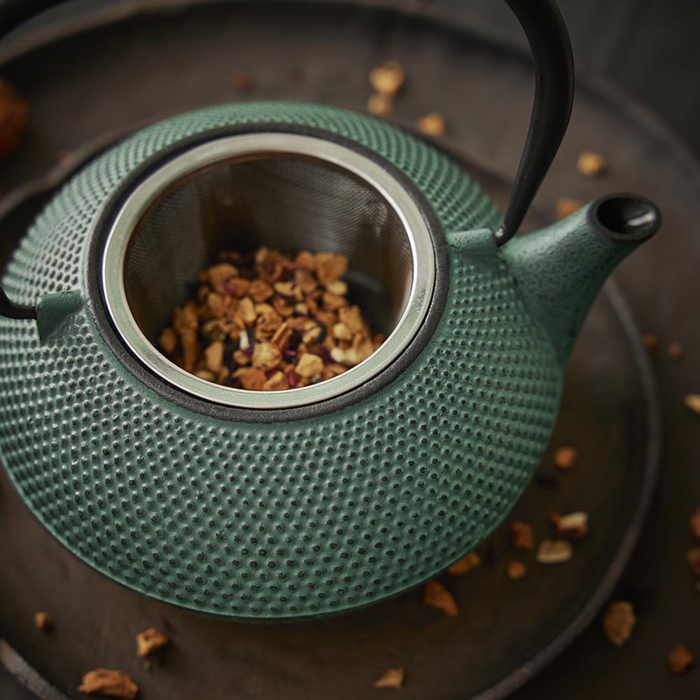 Gusseisen Teekanne, grün