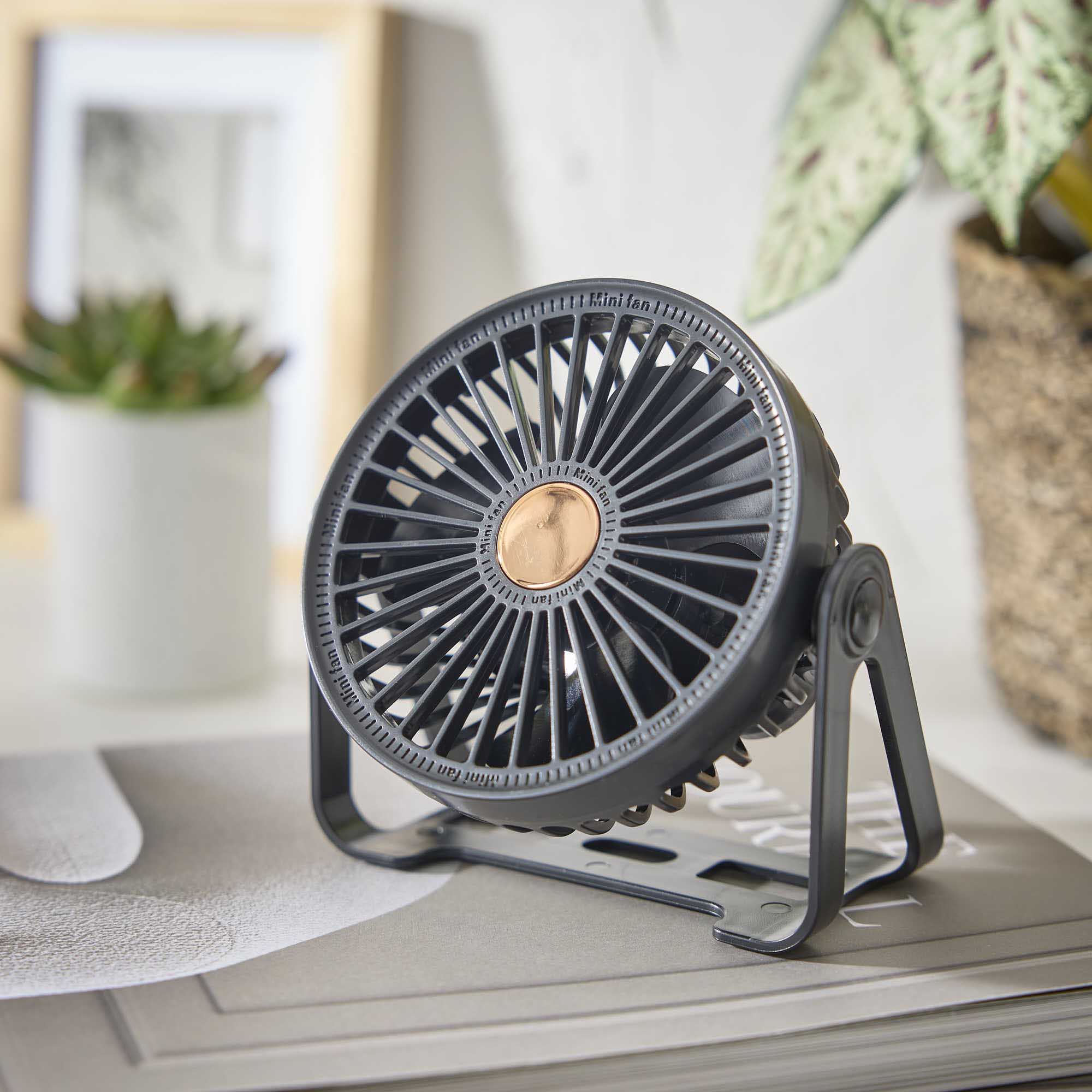 Tisch-Ventilator, schwarz, 12 cm