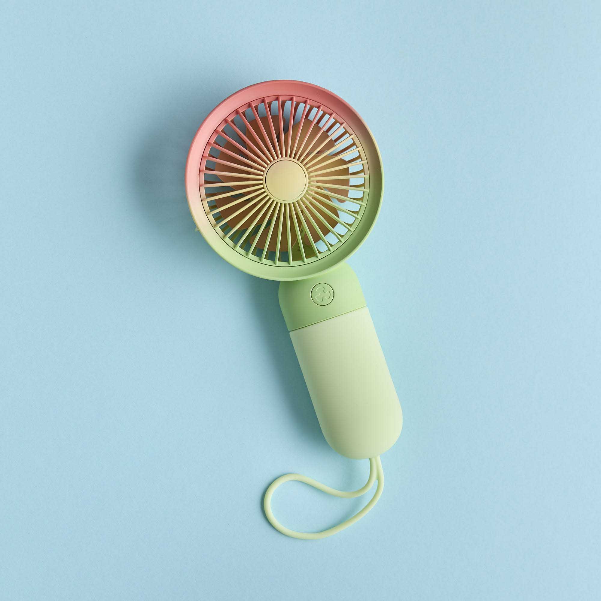 Ventilator Regenbogen, grün, 18 cm