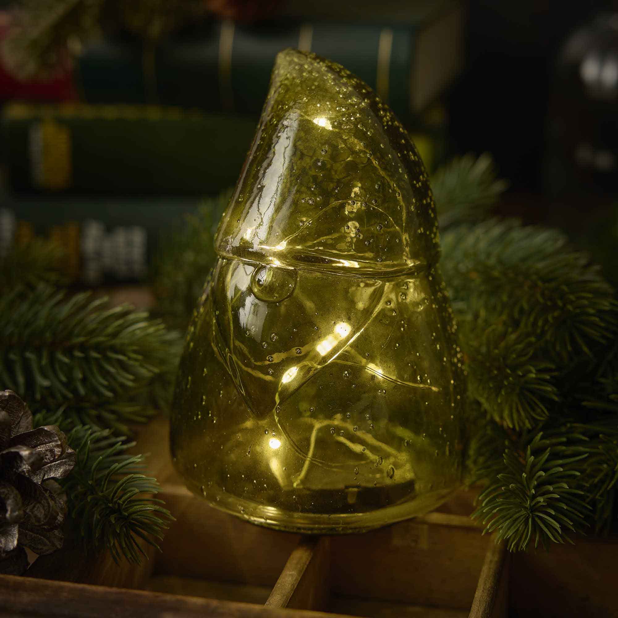 LED-Wichtel, grün, 15 cm