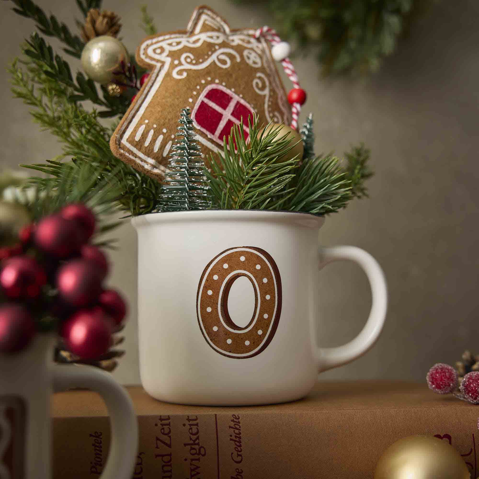 Becher Buchstabe/Lebkuchen, O, 380 ml