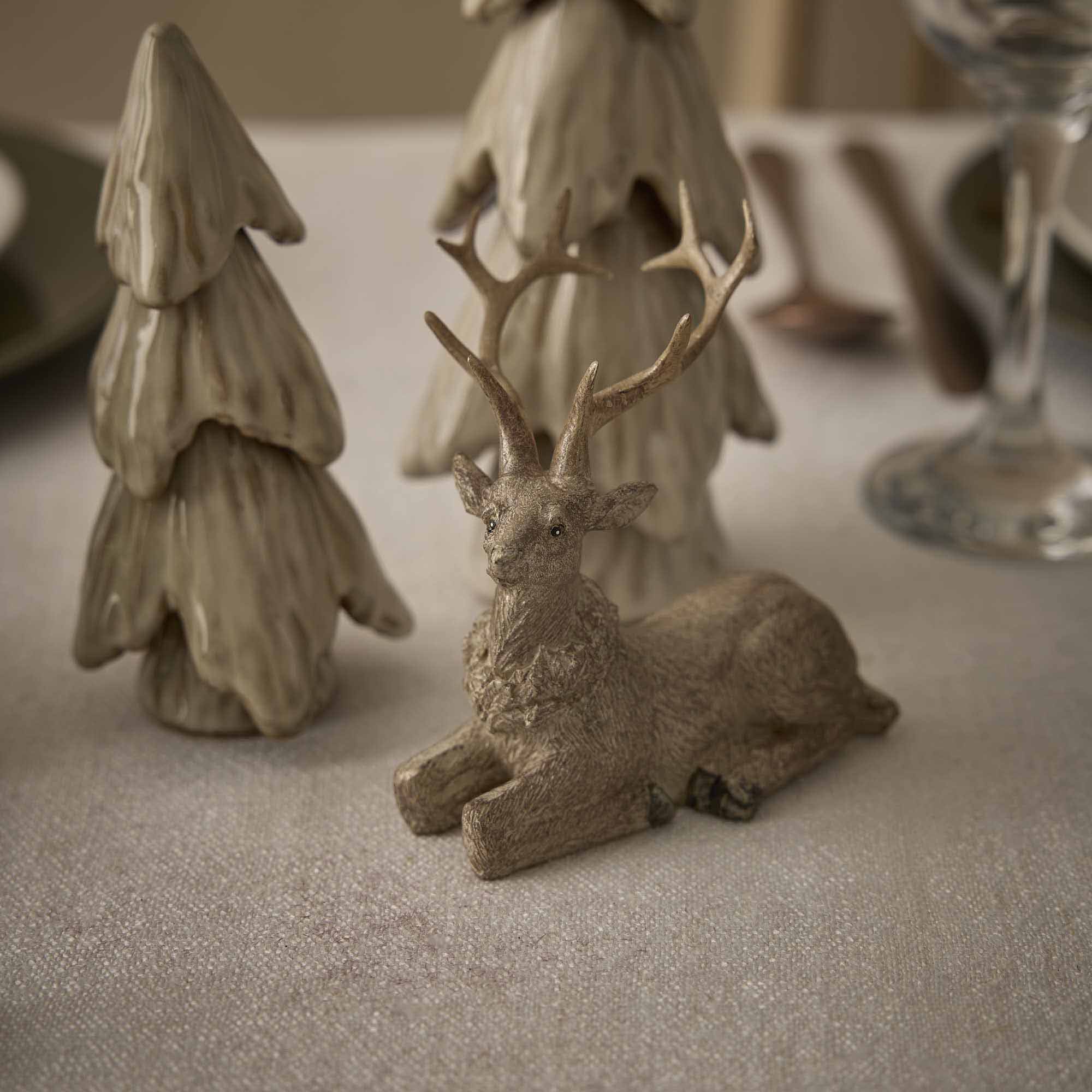 Hirsch Antik, Kopf links, 10 cm