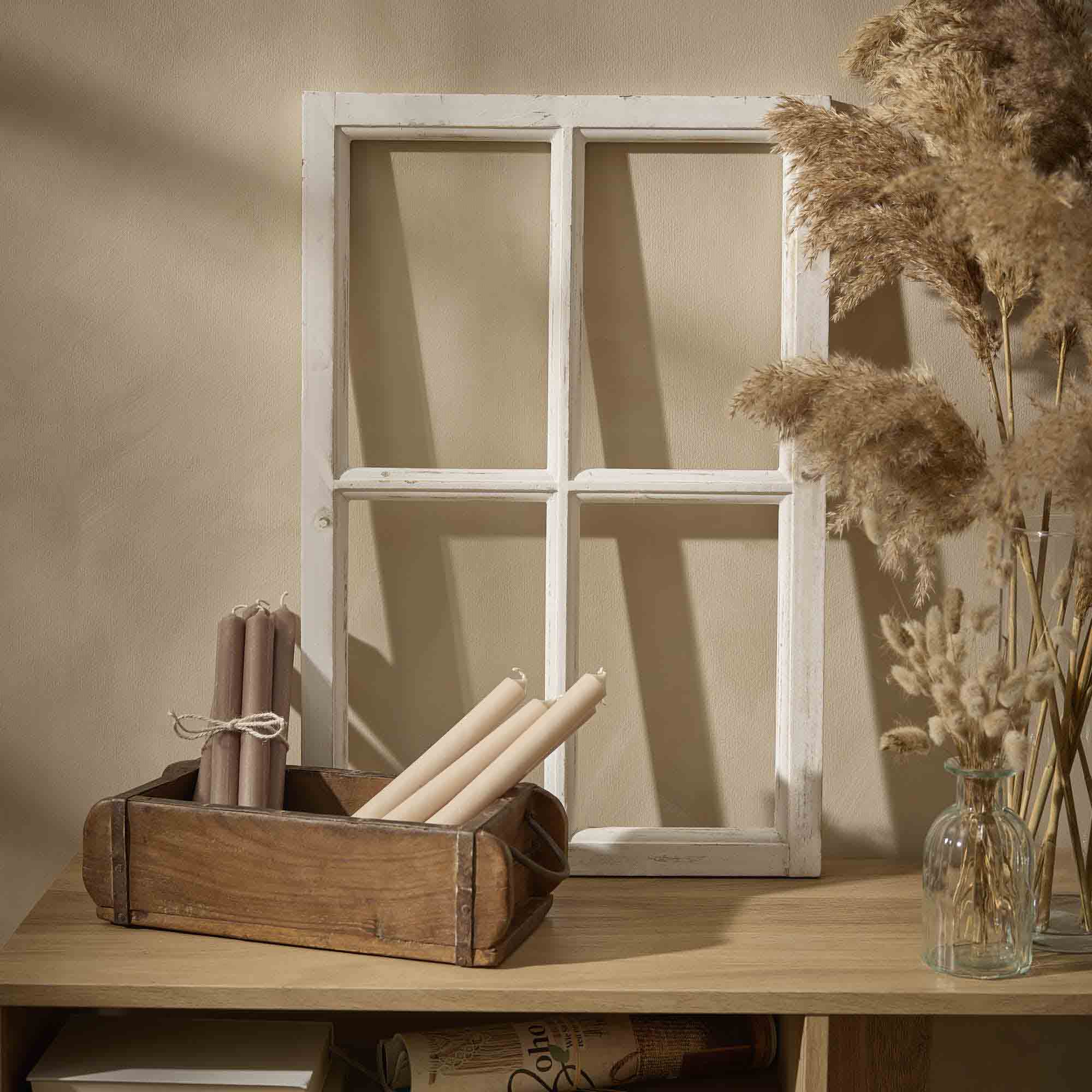 Deko-Fenster, weiß, 40 x 60 cm