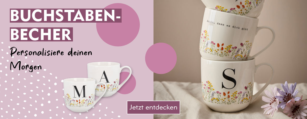 Buchstabenbecher