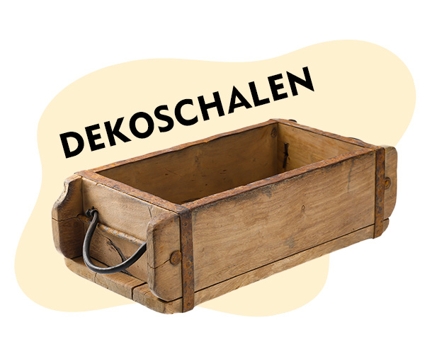 Holzschale in Ziegelform verlinkt auf Dekoschalen