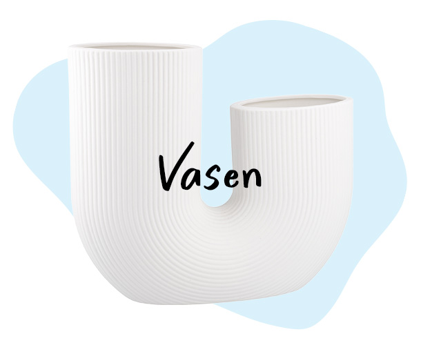 Keramik-Vase in U-Form verlinkt auf Vasen