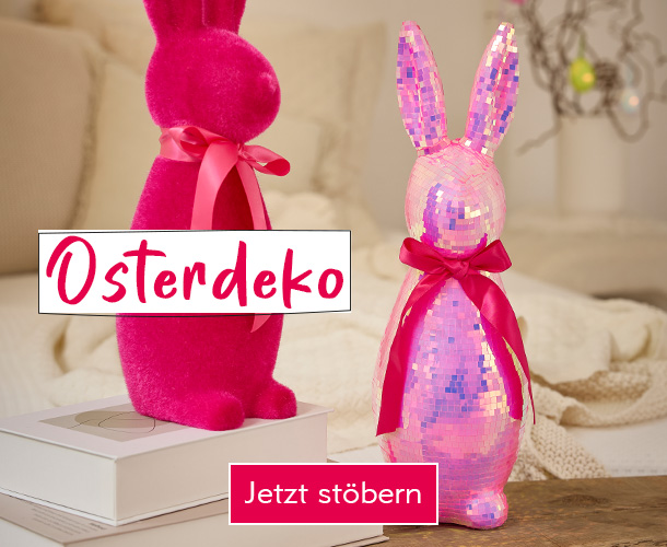 Pinkes Hasen-Duo verlinkt auf die Kategorie Osterdeko