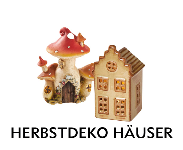 Herbstdeko Häuser