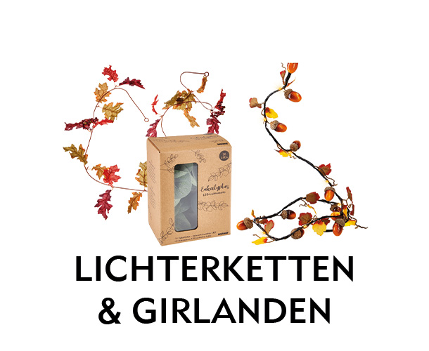 Lichterketten und Girlanden Herbst