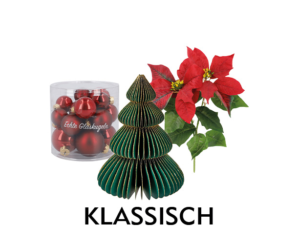 Klassische Weihnachtsdeko