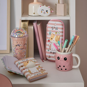 Produkte mit niedlichen Gesichtern verlinkt auf die Kategorie Kawaii