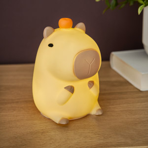 Tischleuchte in Capybara-Form verlinkt auf LED-Figuren