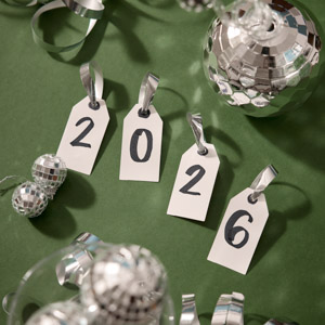 Silvesterdeko verlinkt auf Silvester